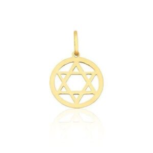 Pingente Estrela de Davi Ouro 18K